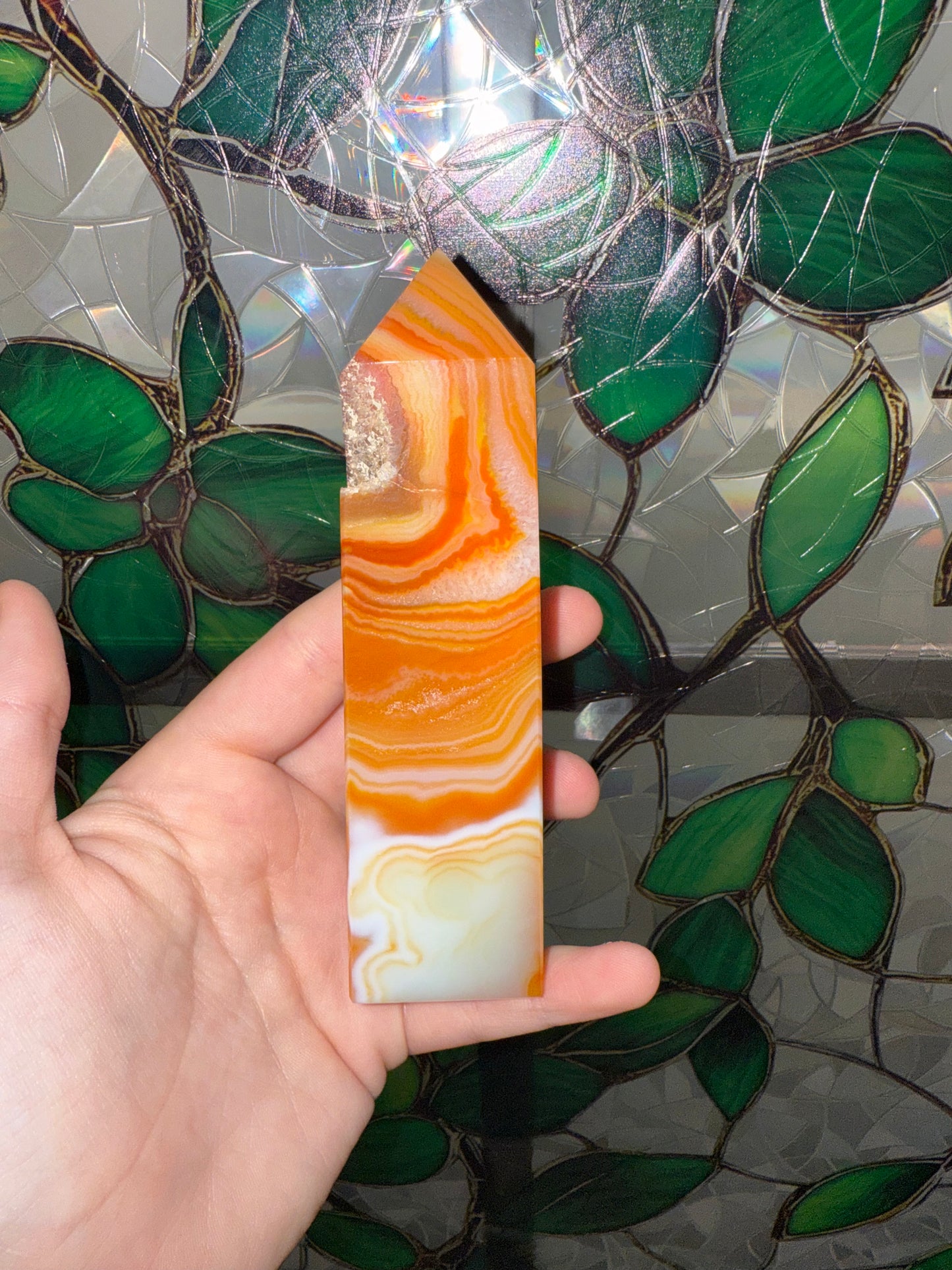 Carnelian Druzy Tower
