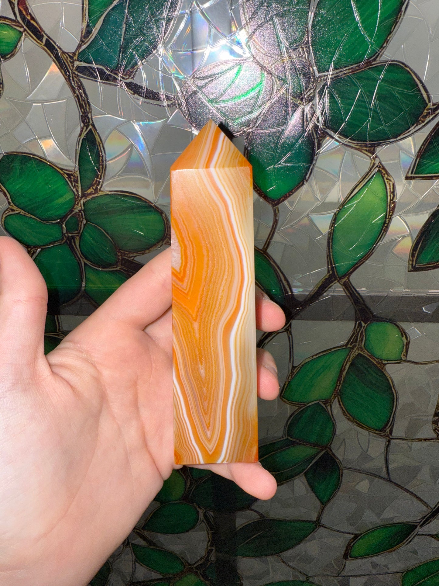 Carnelian Druzy Tower
