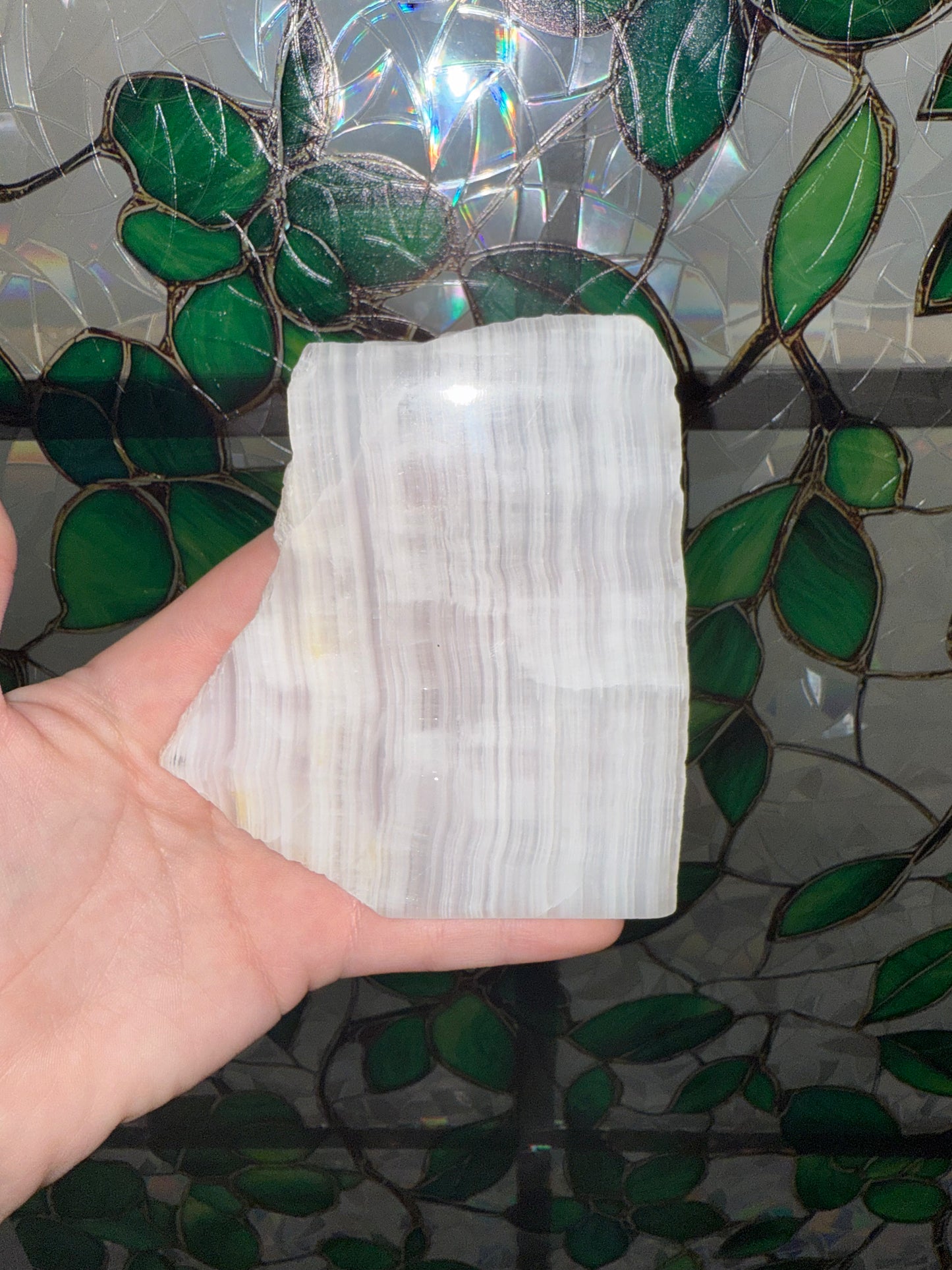 Pink Mangano Calcite slab
