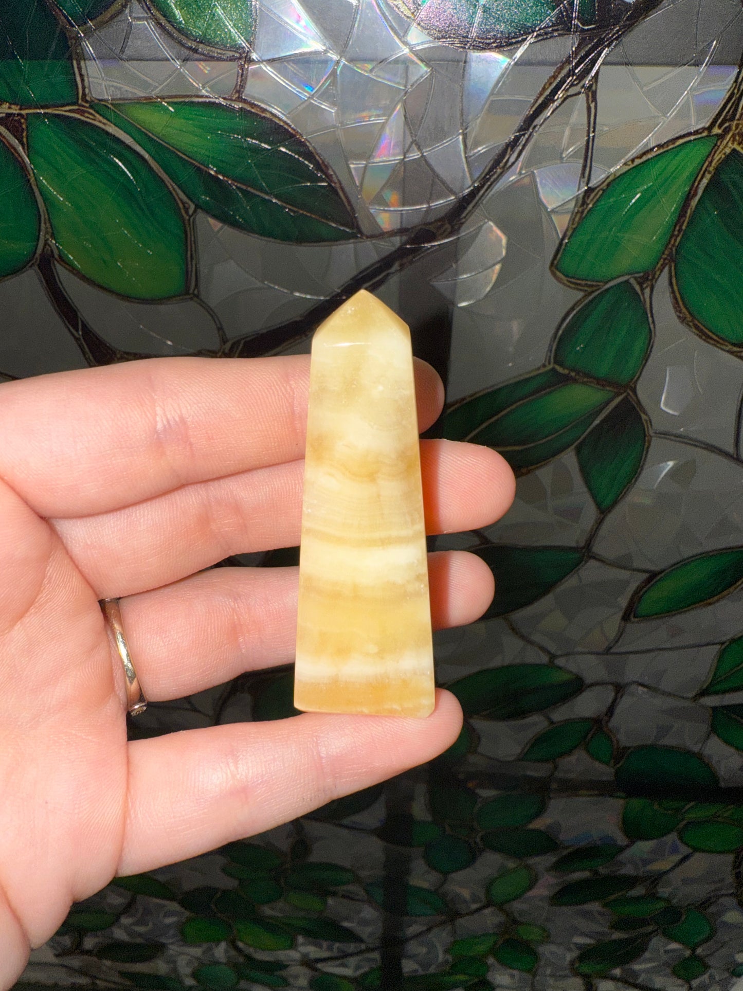 Orange Cream Calcite tower