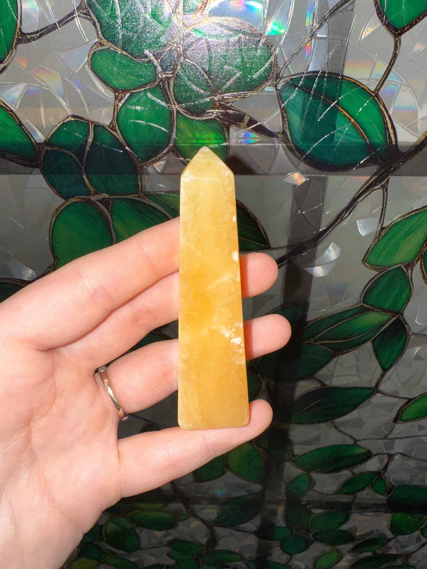 Orange Cream Calcite tower