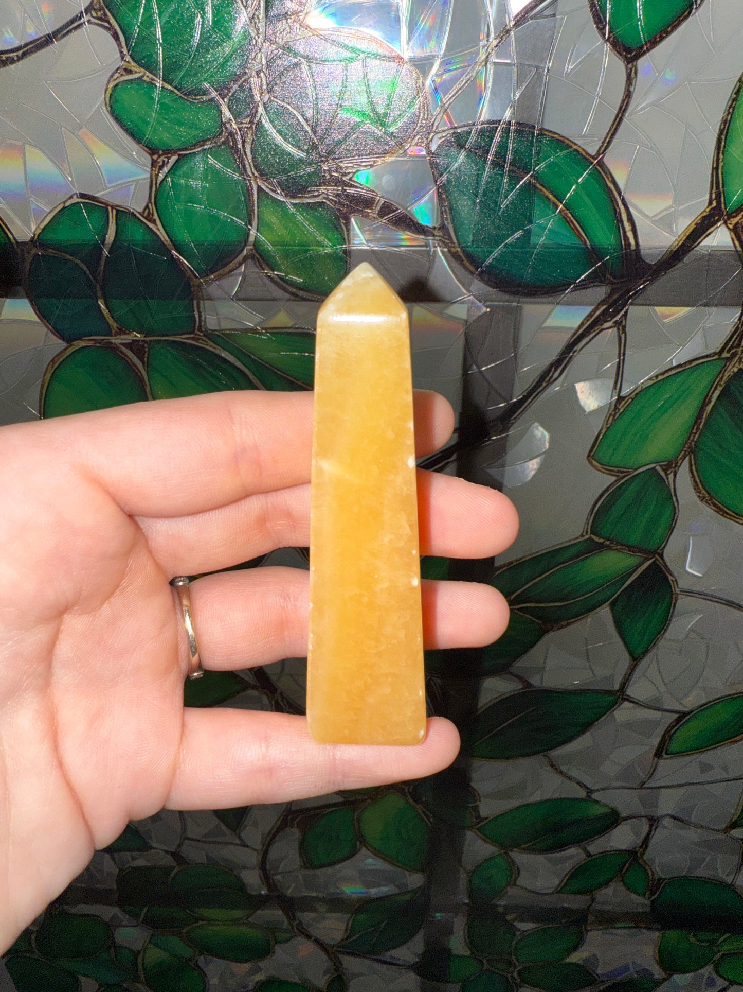 Orange Cream Calcite tower