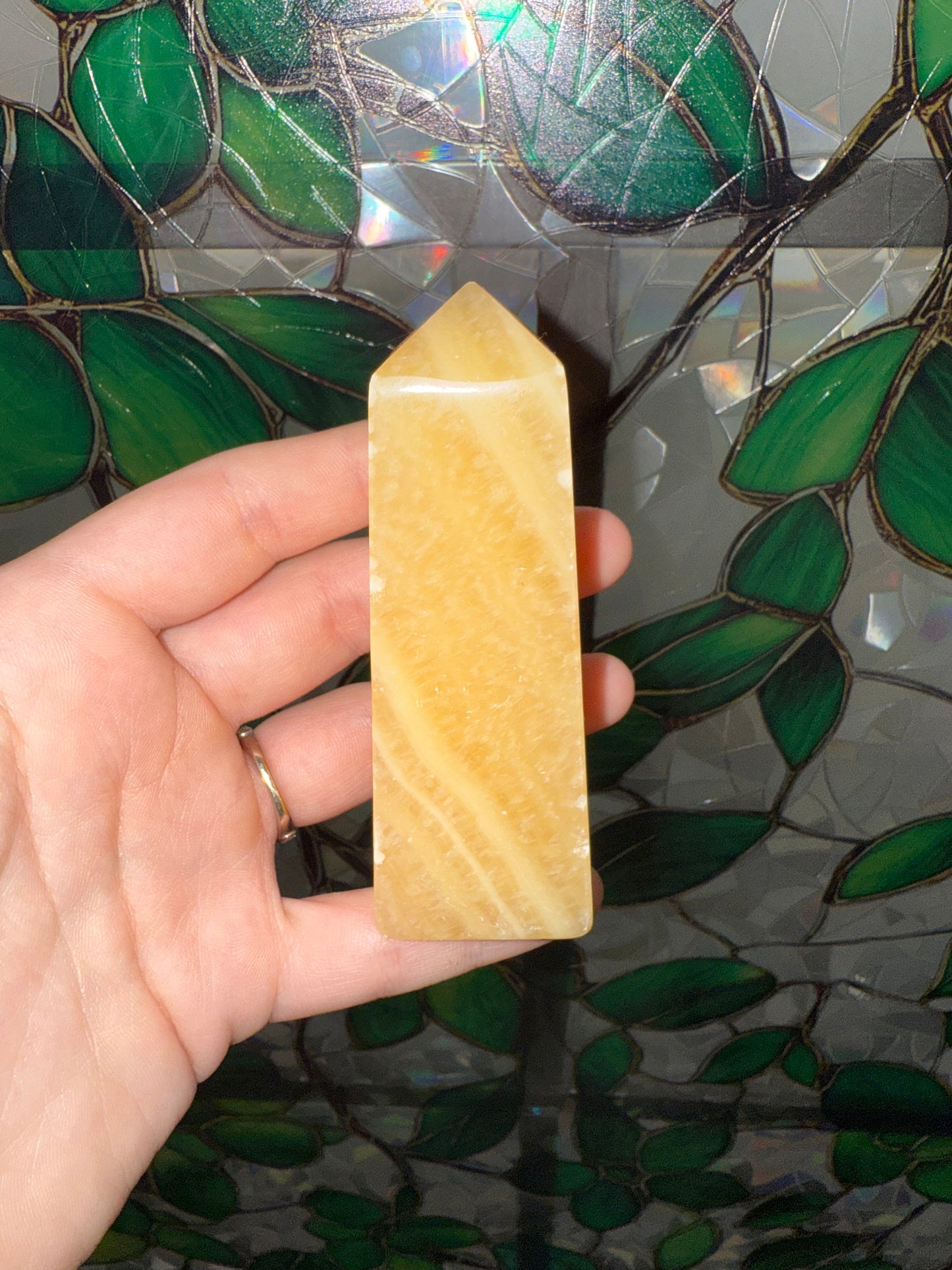 Orange Cream Calcite tower