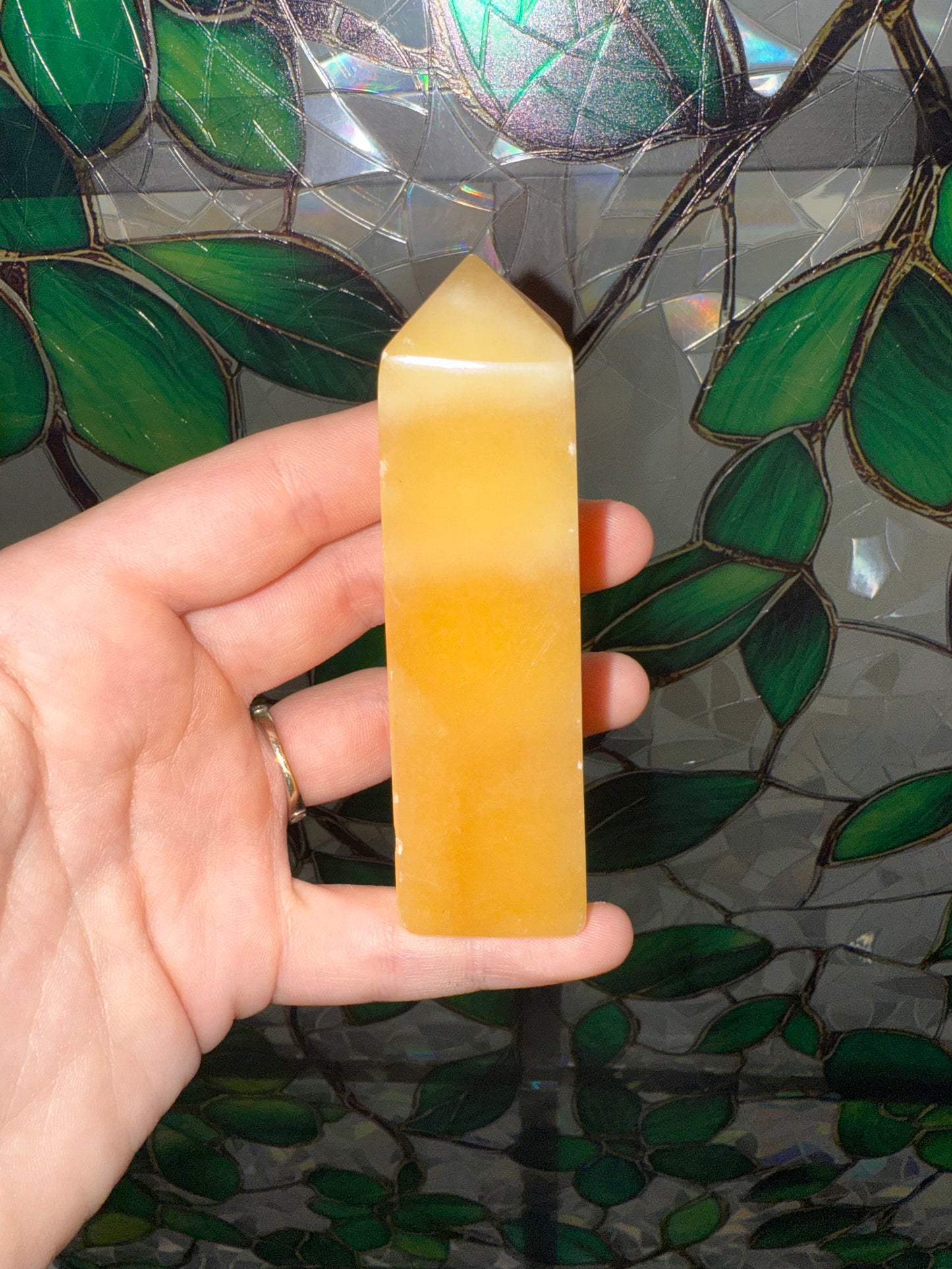 Orange Cream Calcite tower