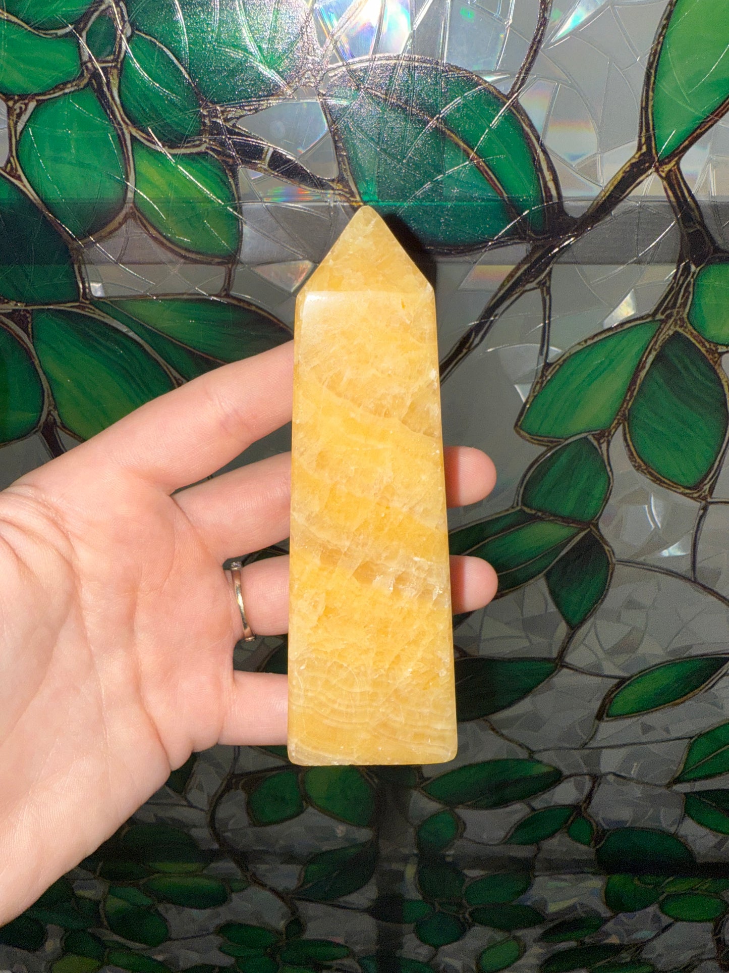 Orange Cream Calcite tower