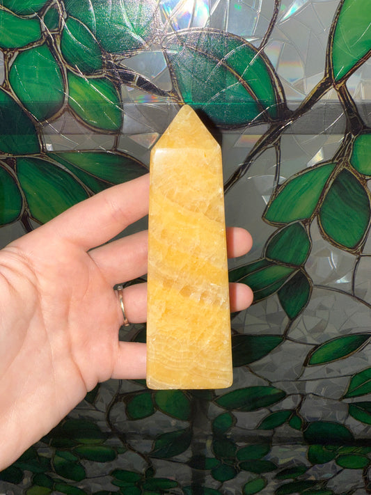 Orange Cream Calcite tower