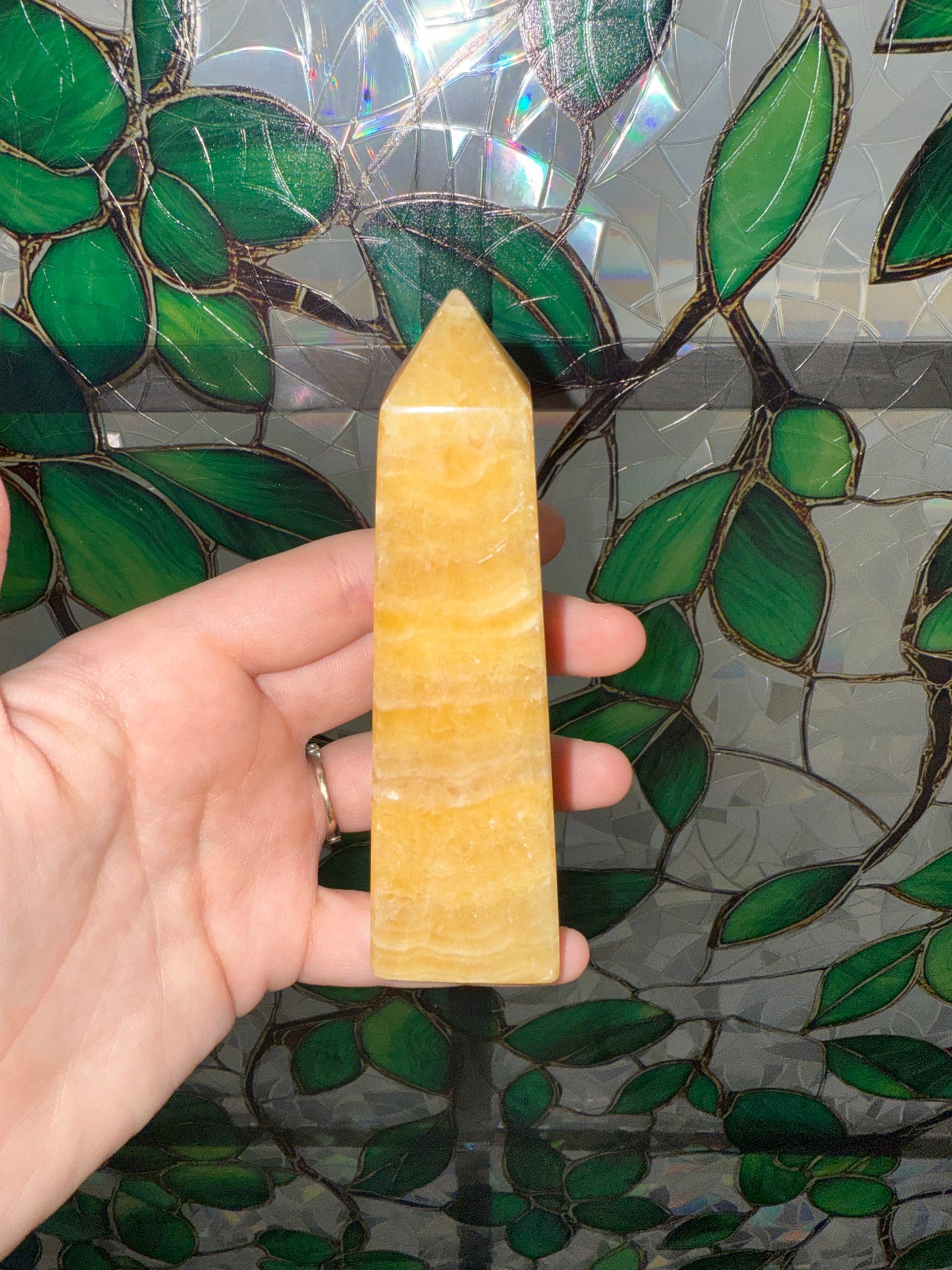 Orange Cream Calcite tower