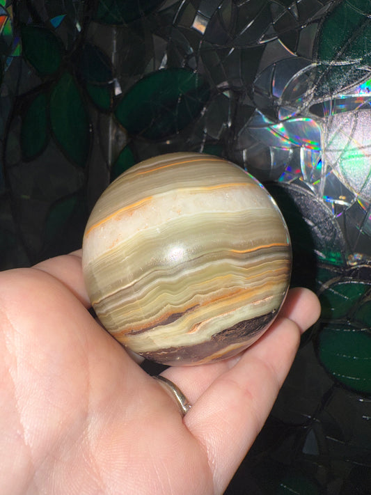 Green Calcite sphere