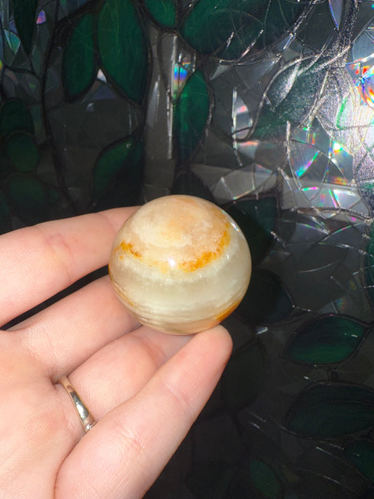 Green Calcite sphere