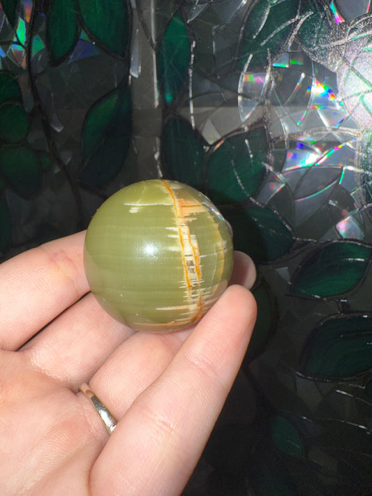 Green Calcite sphere