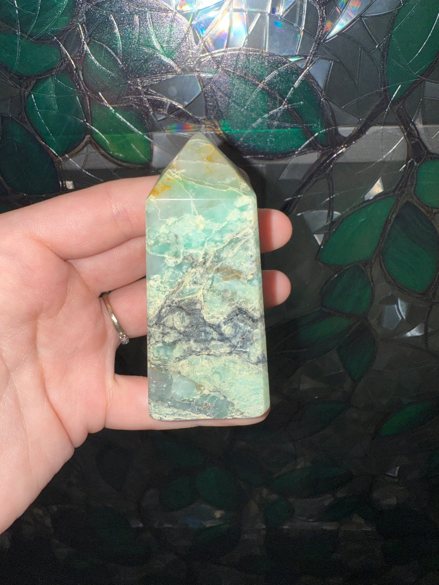 Turquoise & Quartz tower