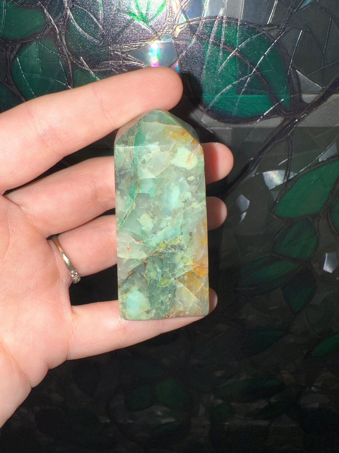 Turquoise & Quartz tower