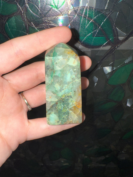Turquoise & Quartz tower