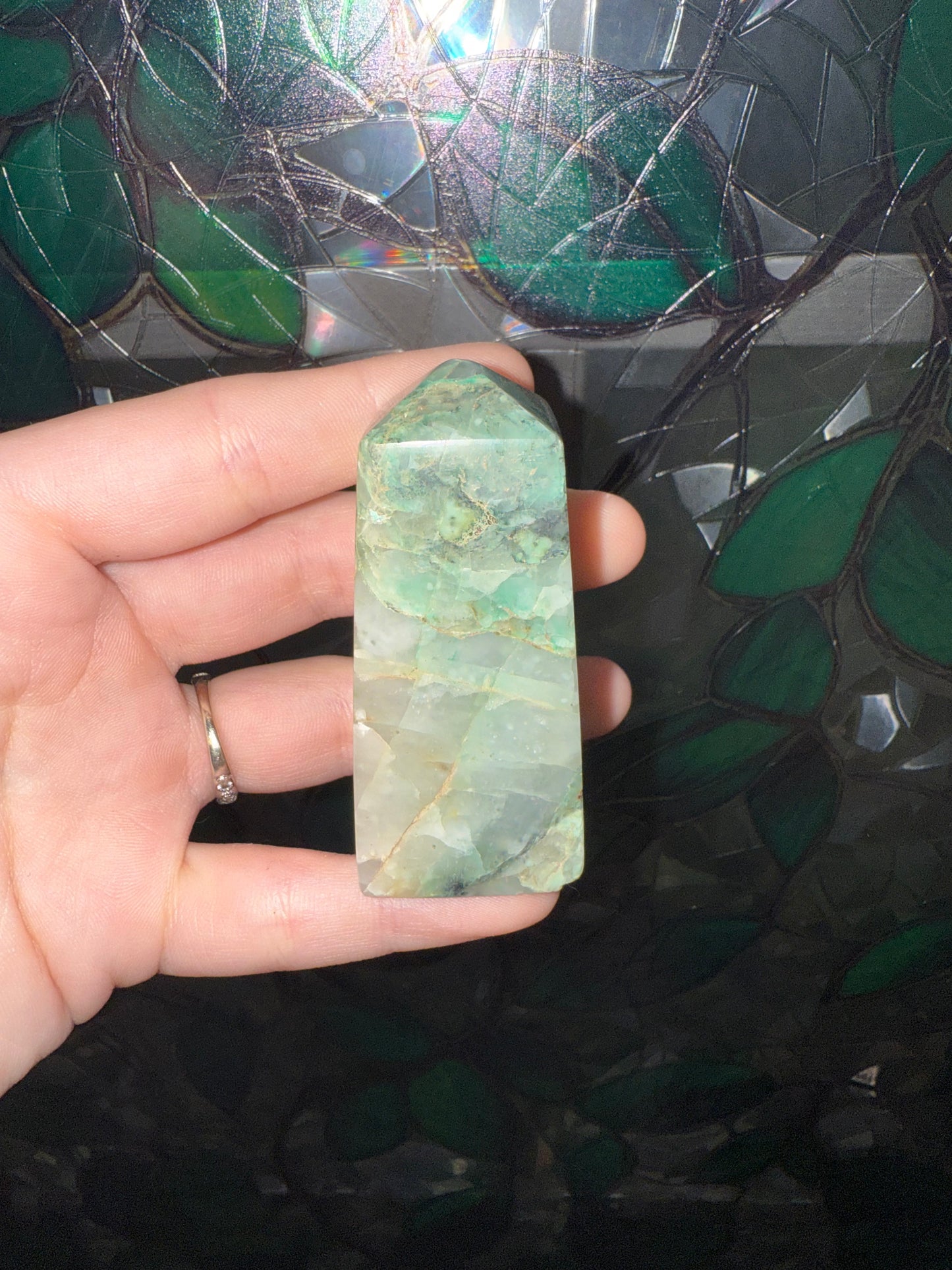Turquoise & Quartz tower