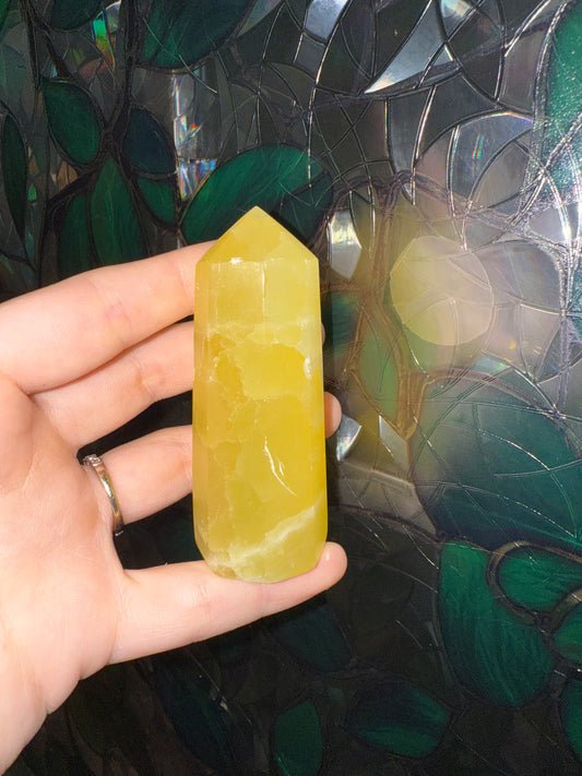 Lemon Calcite point