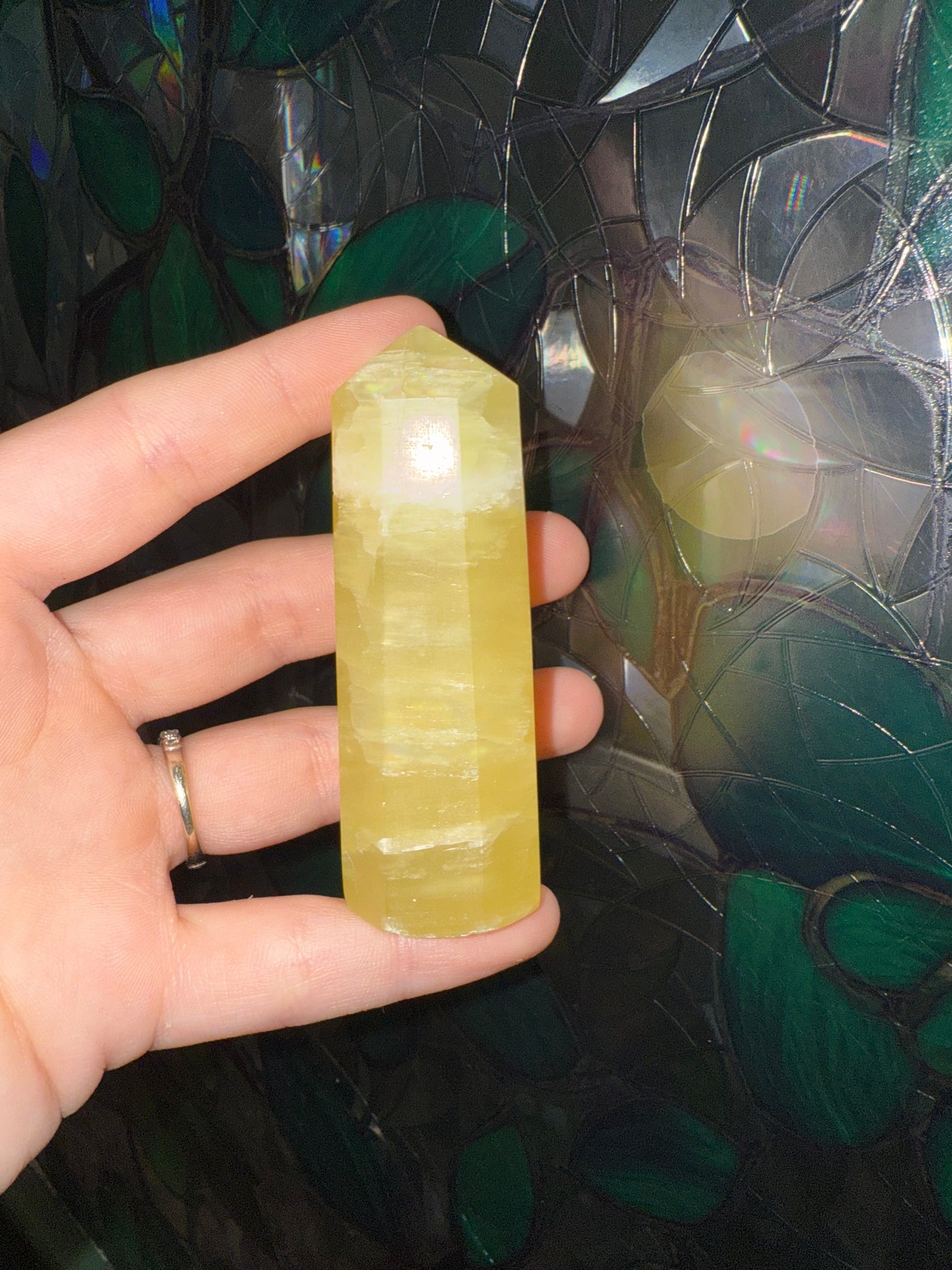 Lemon Calcite point