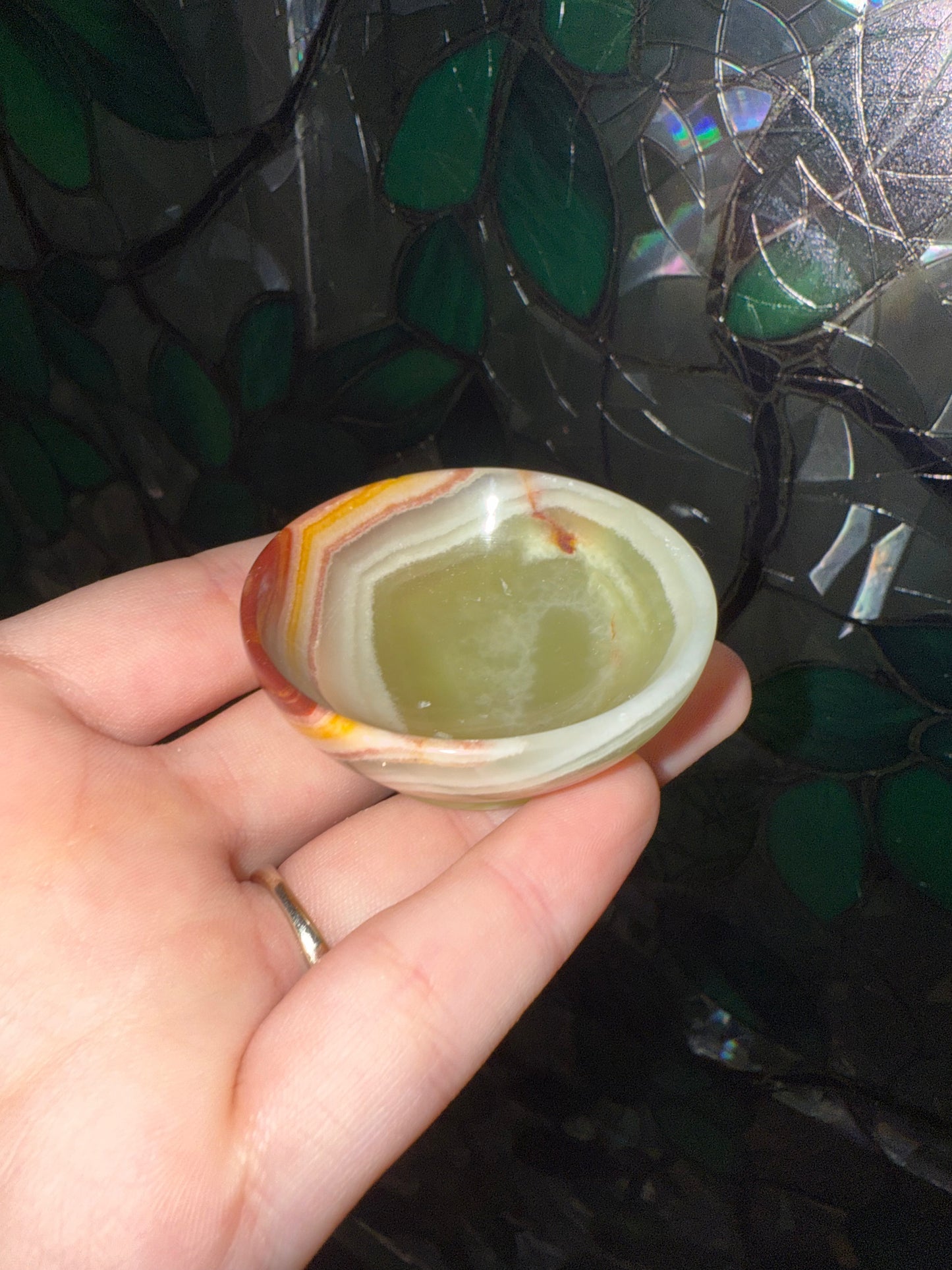 Green Calcite mini bowl