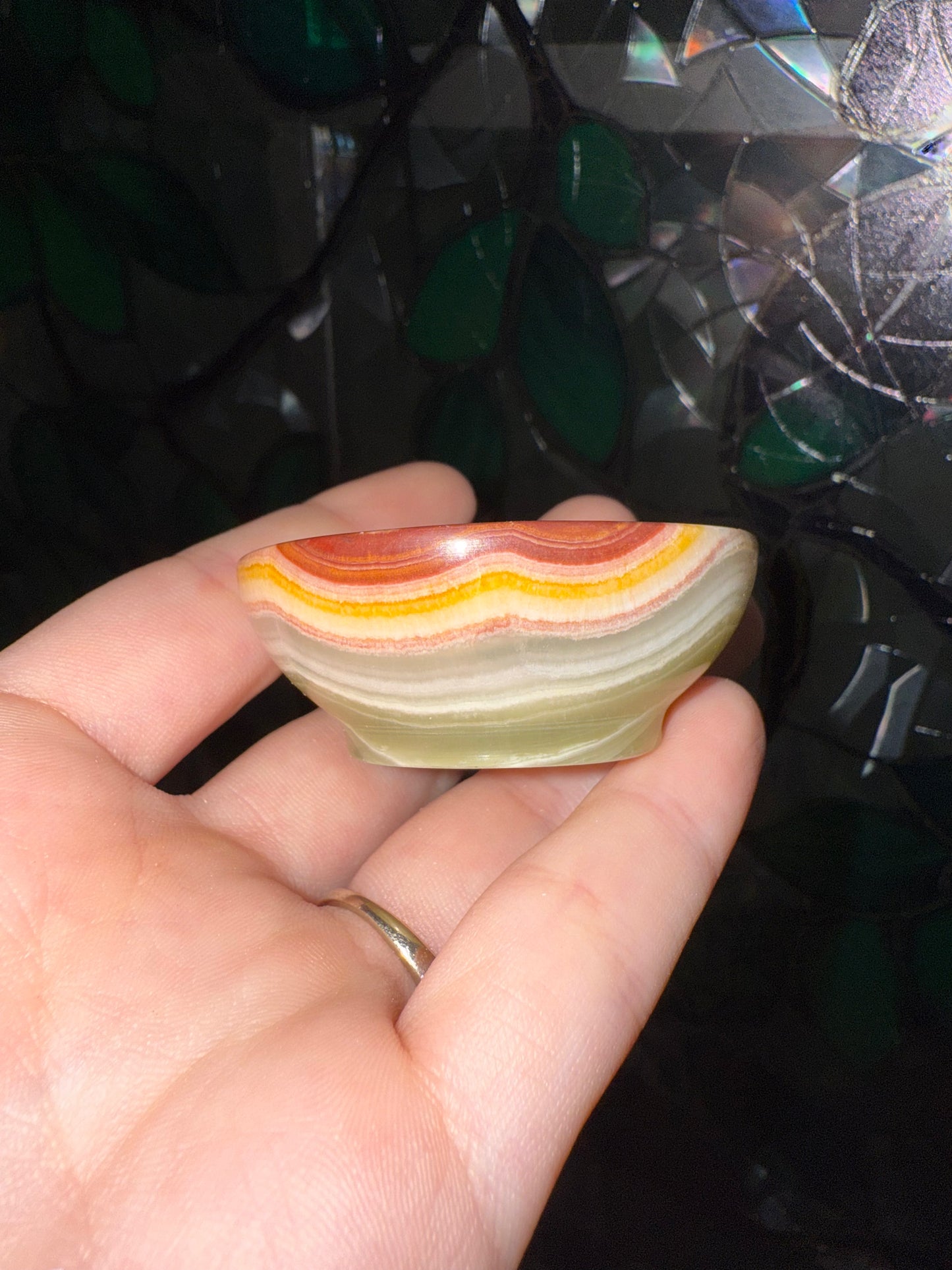 Green Calcite mini bowl