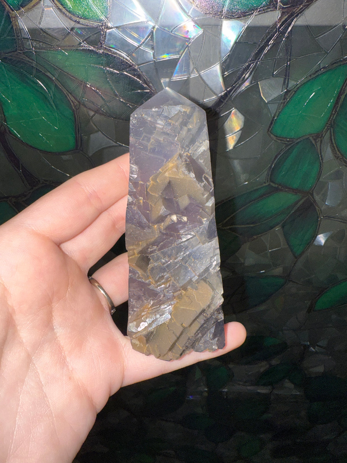 Blue / Purple Fluorite tower