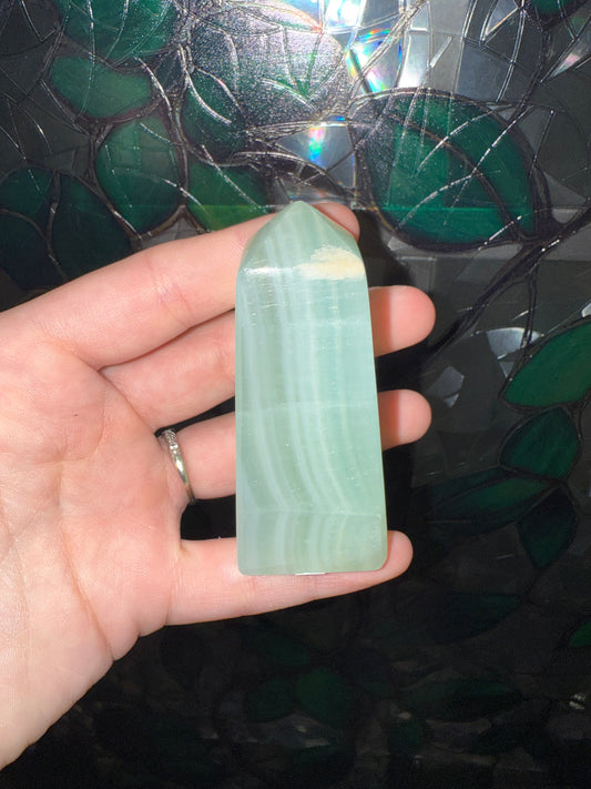 Pistachio Calcite tower