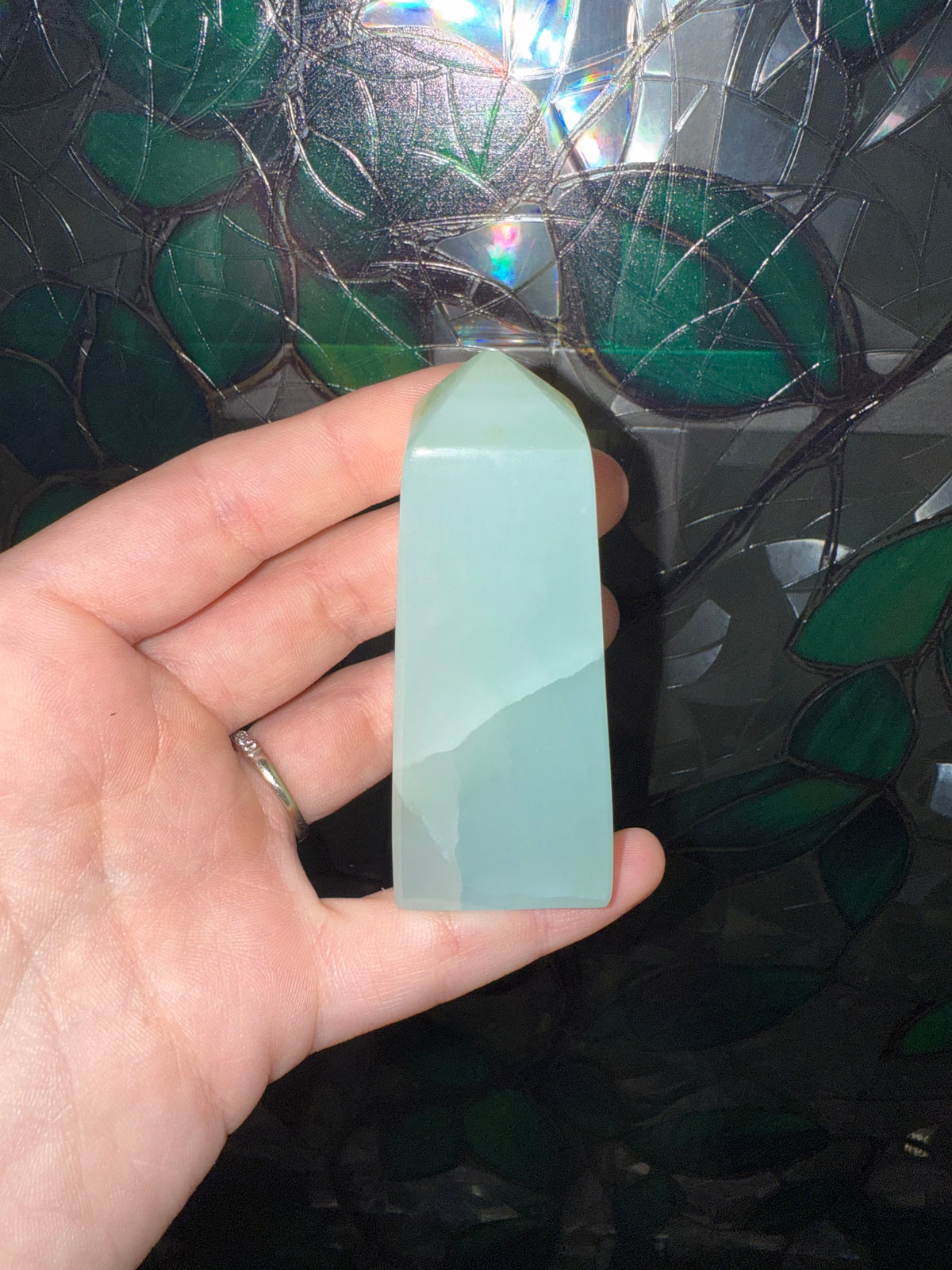 Pistachio Calcite tower