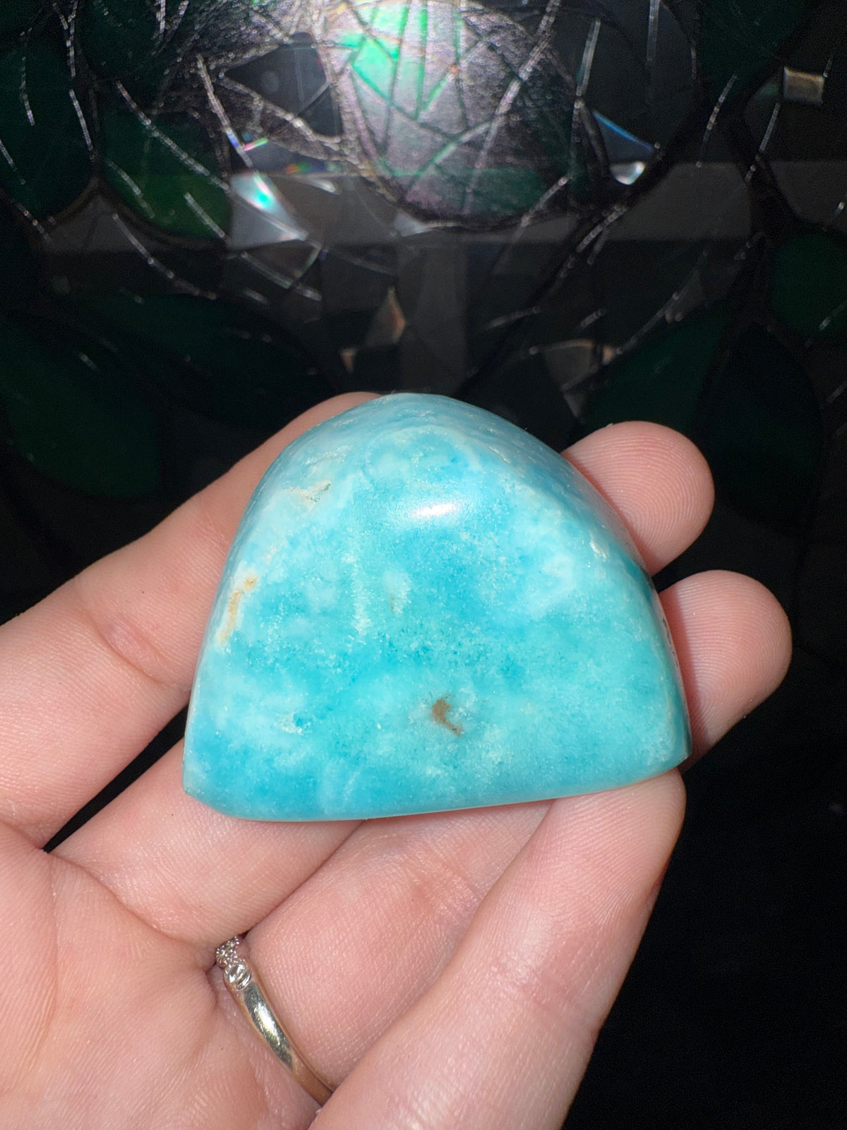 Blue Aragonite mini freeform