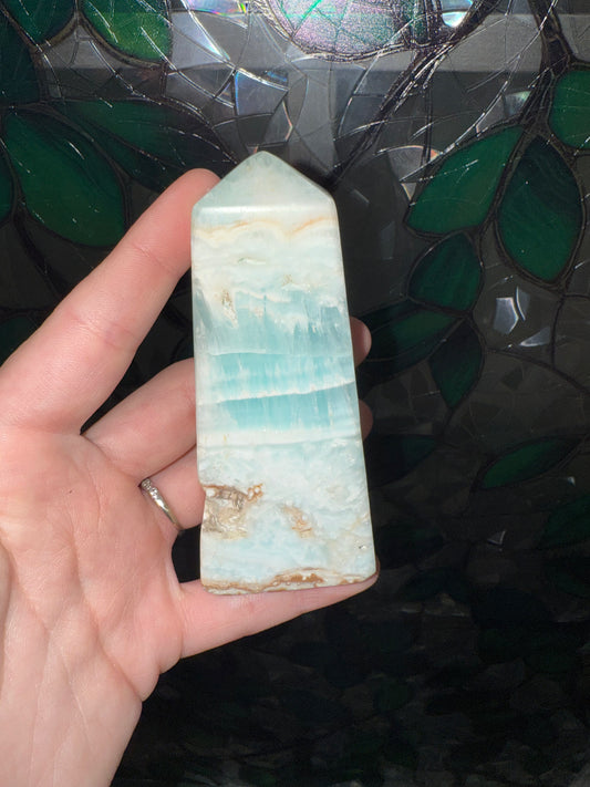 Blue Caribbean Calcite tower