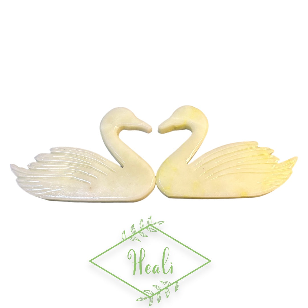 Swan Carvings (2 Piece Set)