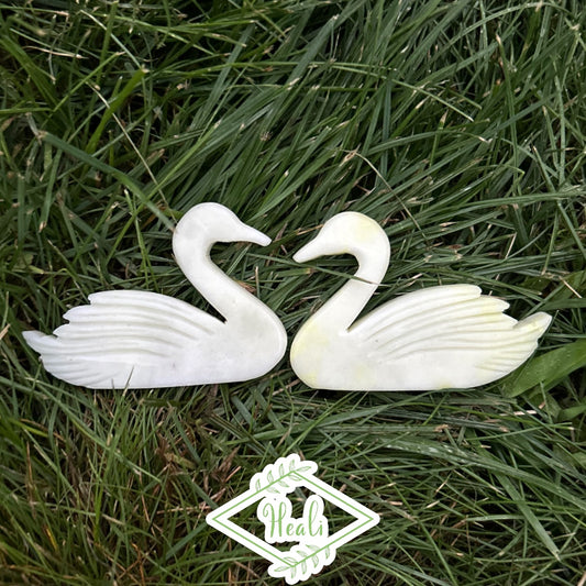 Swan Carvings (2 Piece Set)