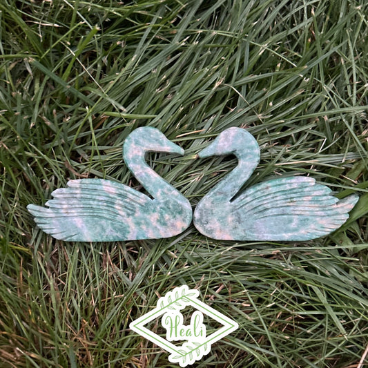 Swan Carvings (2 Piece Set)